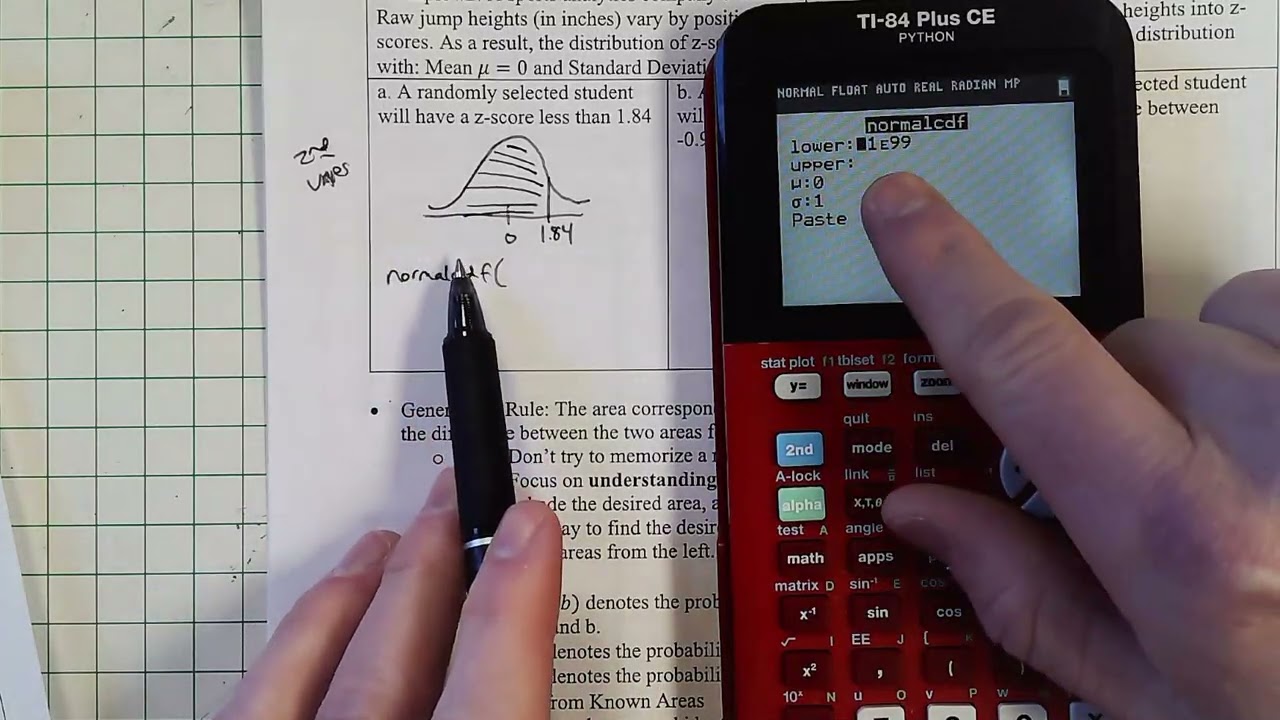 STAT 2163 Lesson 6.1 Example #2 Finding Probabilities from Standard Normal Distributions