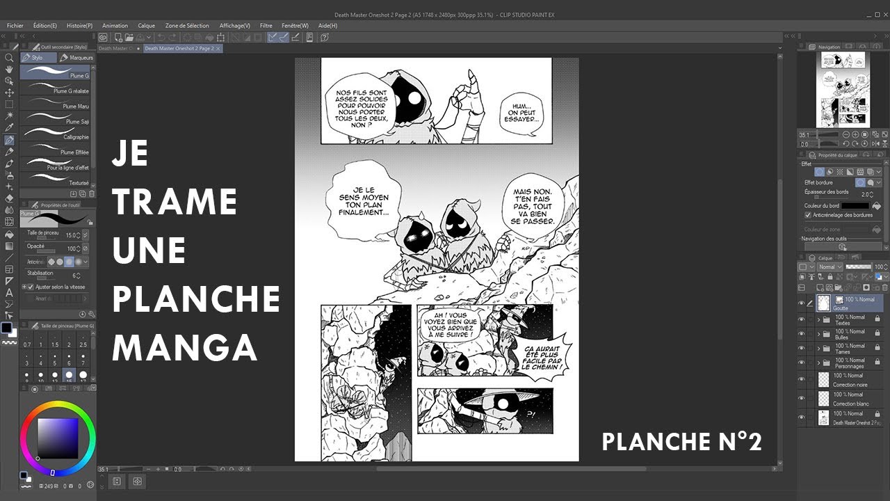 Je trame une planche manga ! (Partie 2/4)