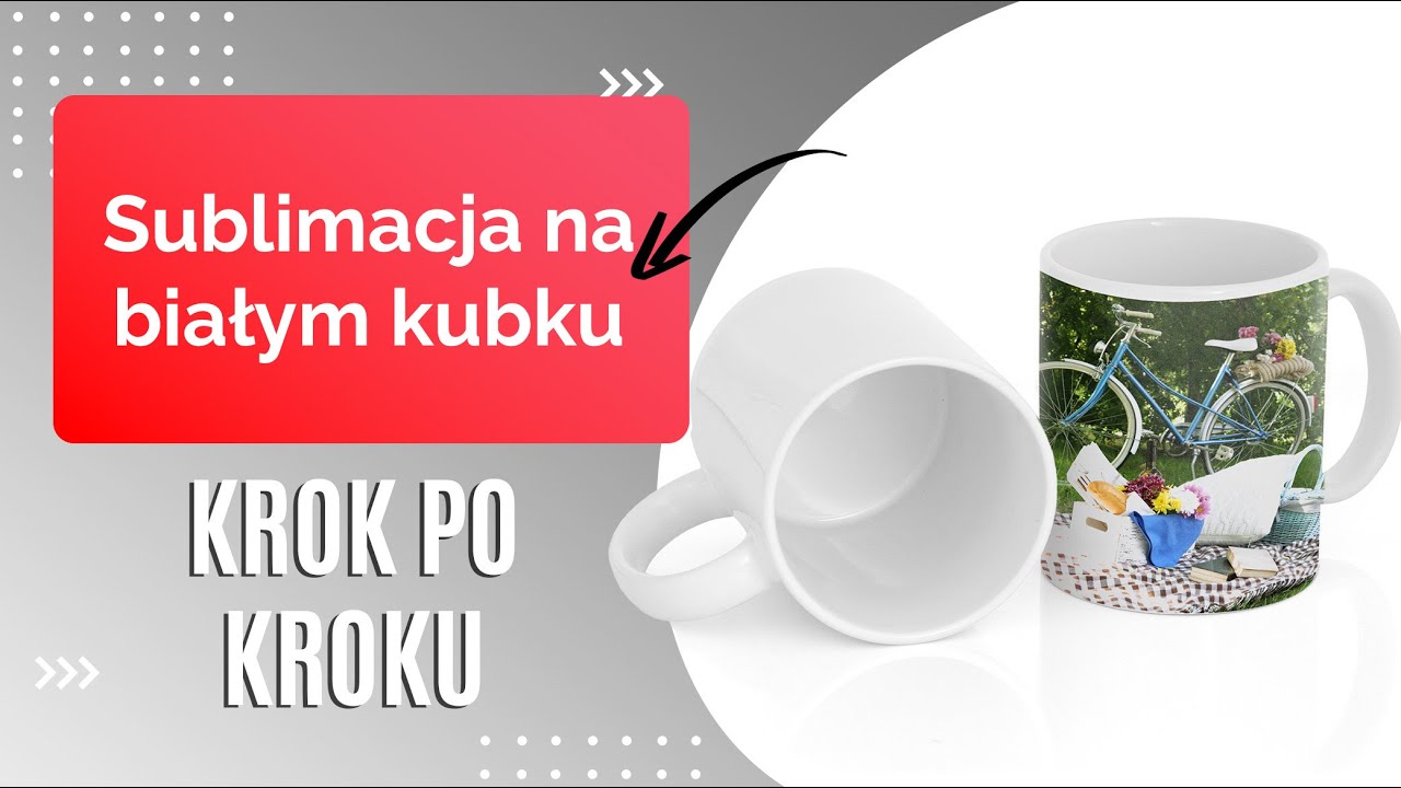 Nadruk sublimacyjny na białym kubku | Jak wykonać sublimacje na kubku? | GRAWERTON