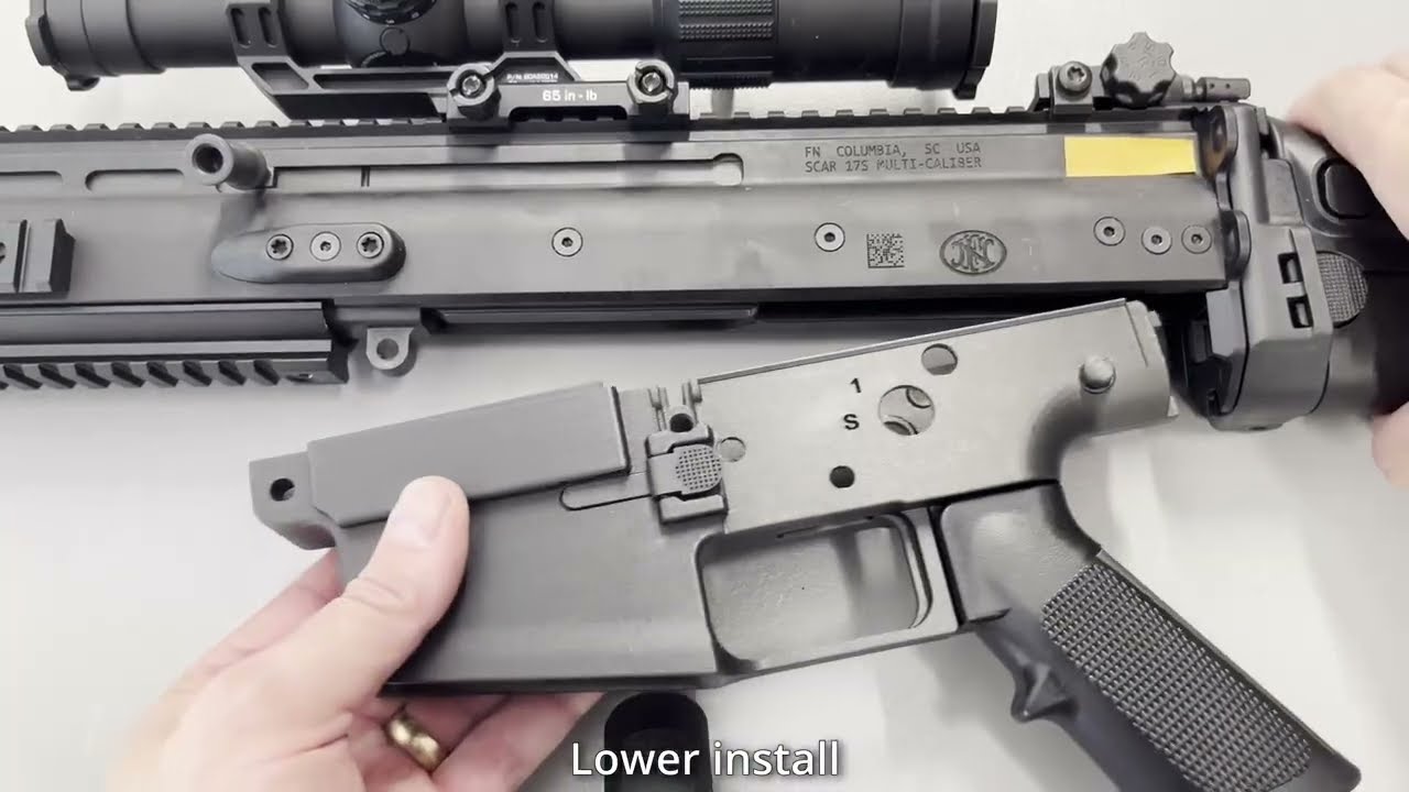 FN Scar 17s fixed magazine lower install