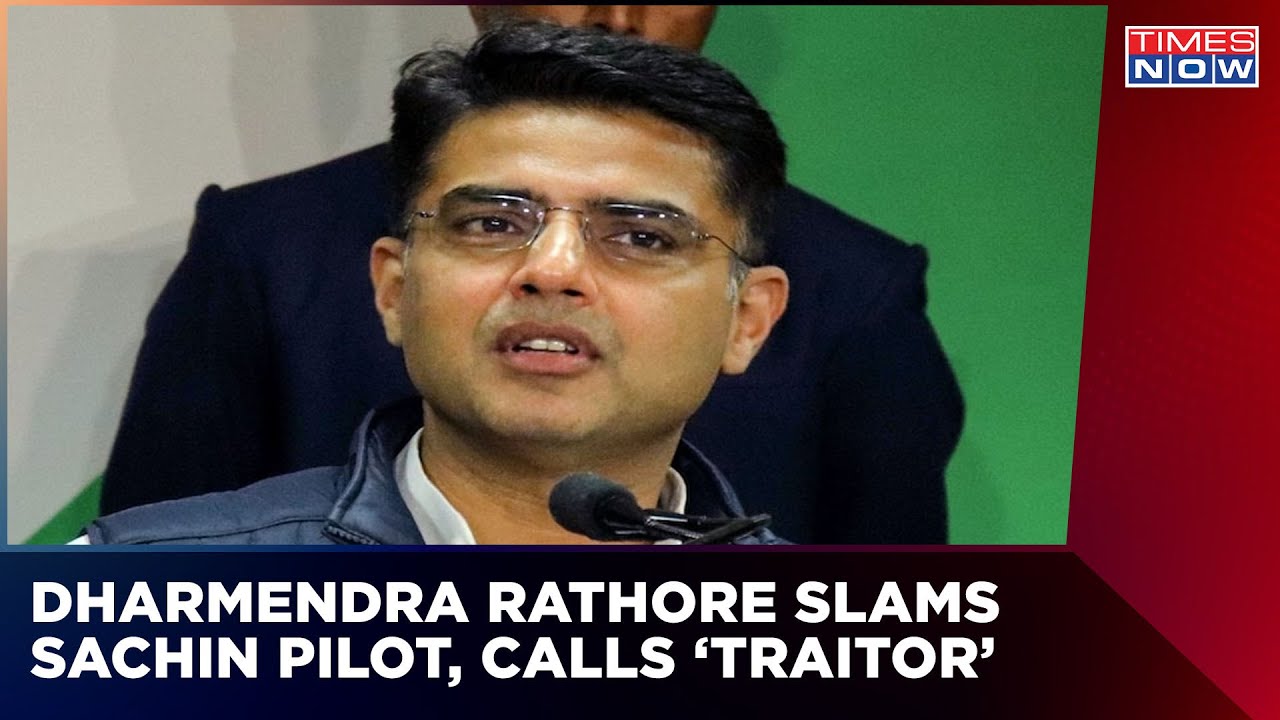 Ashok Gehlot's Close Aide Dharmendra Rathore Calls Sachin Pilot A 'Traitor' | English News