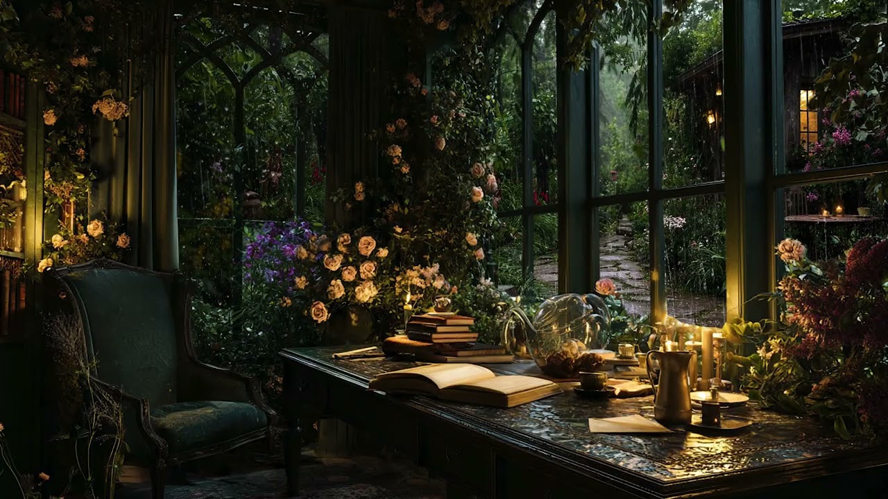 Rain on the Cabin Window 🌧️ Peaceful Forest Night for Deep Rest & Relaxation