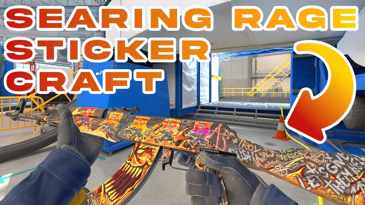 AK-47 | Searing Rage (CS2 Sticker Crafts)