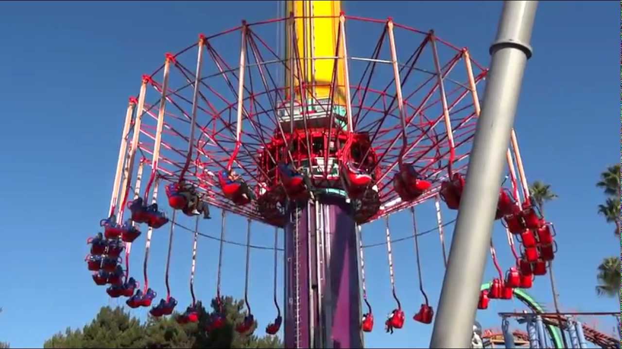Knott's Berry Farm Windseeker Ride Test Run Before Opening Fiesta Village Aug. 16, 2011 Wind Seeker