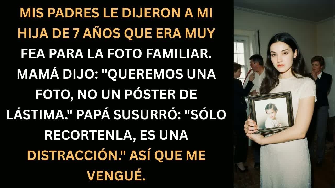 Mi hija de 7 años no quiso en la foto familiar... lo que hice después te sorprenderá.