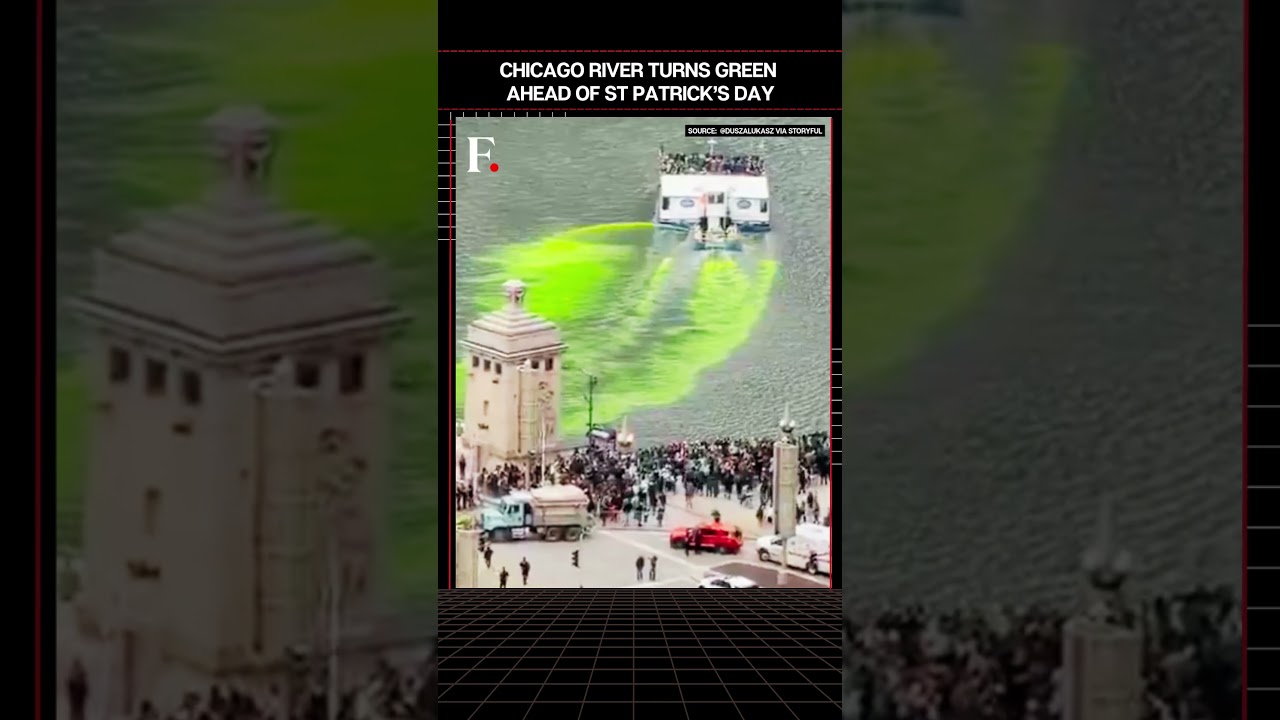 #FirstpostNews: Chicago Rivers Turns Greens for St. Patrick's Day | N18G