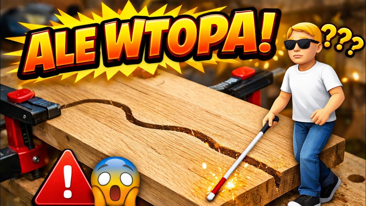 Niewidomy stolarz 🦯🪵 – Uczę się na błędach #LeKret #stolarka #blind #woodworking 