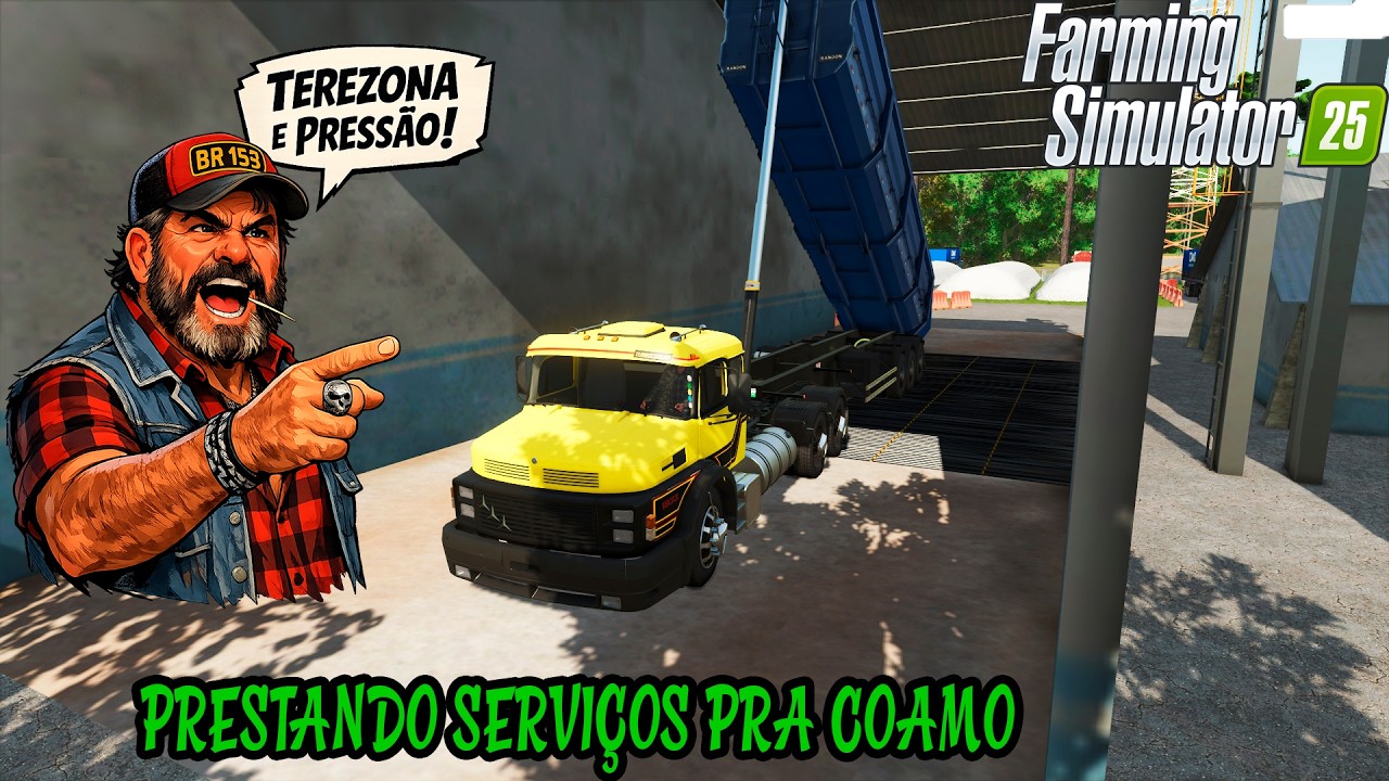 O TROPEIRO DIA DE FAZER FRETE DE SOJA PARA OS VIZINHOS FARMING SIMULATOR 25 #cargueiro #carreteiro