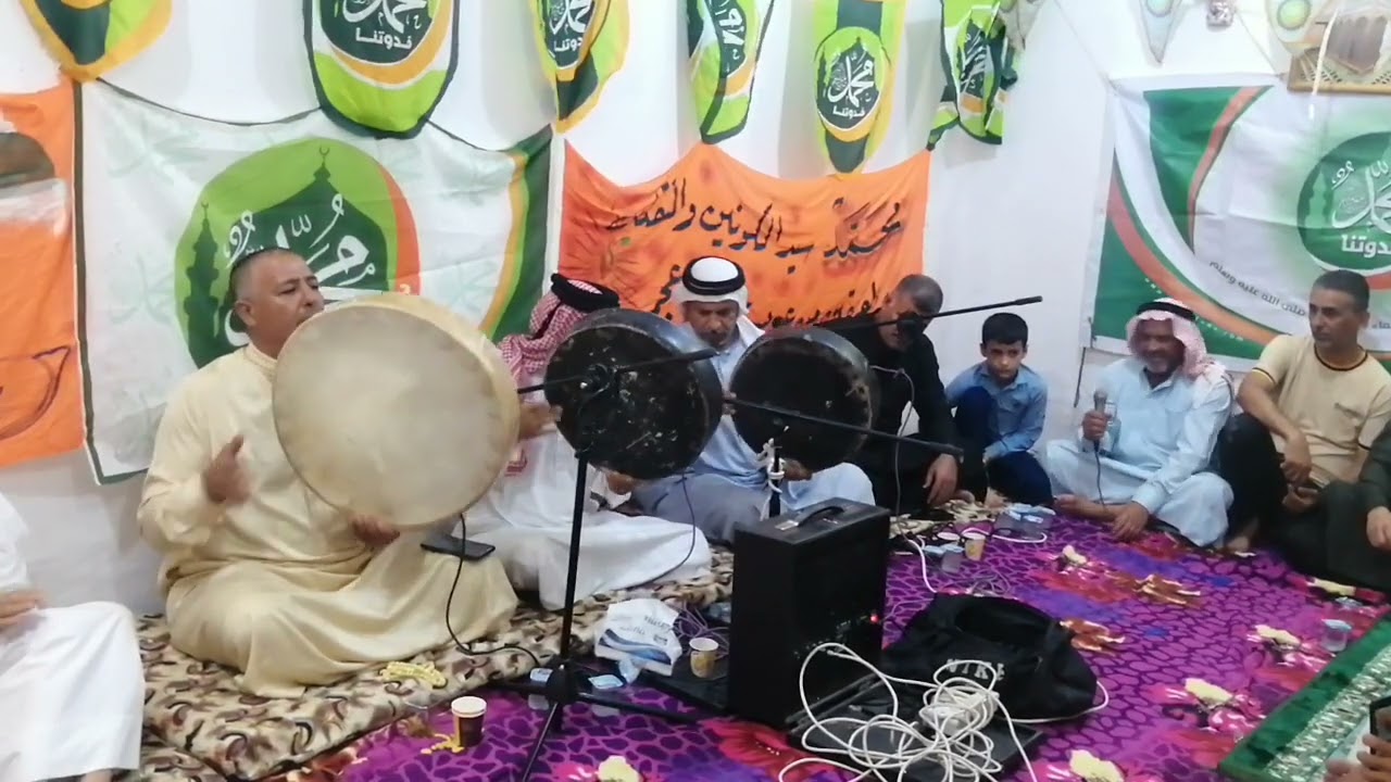 المداح ثامر الجبوري وبحضور المداح ابو سارة وبحضور المداحين