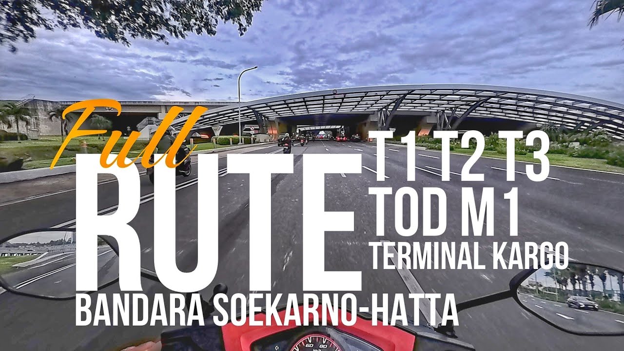 Rute Masuk, Keluar, dan Parkir Bandara Soekarno-Hatta Internasional, Terminal T1 T2 T3 Kargo TOD M1