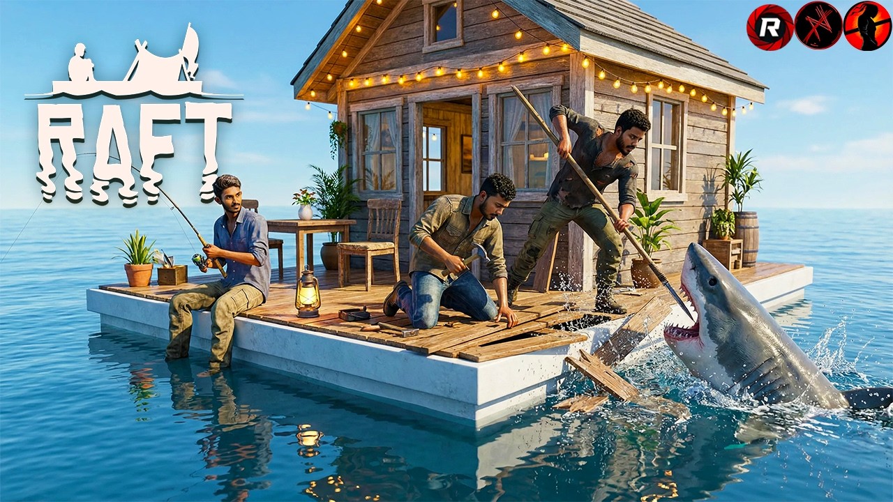 නාකි නුවත් එක්ක බෑ  ඕයි😁-Raft Live Stream with @Nuwa-LK @RedLight_LK Part 02