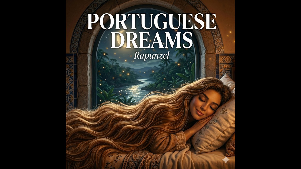Portuguese Sleep Music 💤 Rapunzel | Warm Tower Night Lullaby