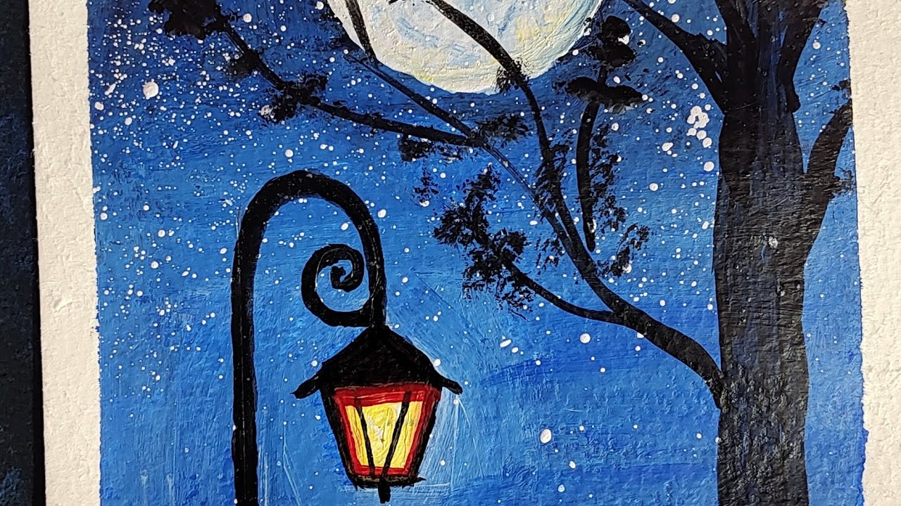 Night view with street light 