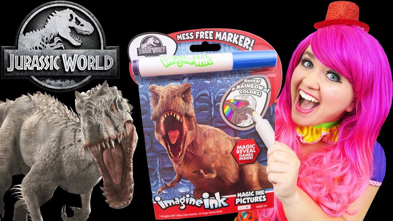Coloring Jurassic World Magic Reveal Ink Coloring Book | Imagine Ink Marker
