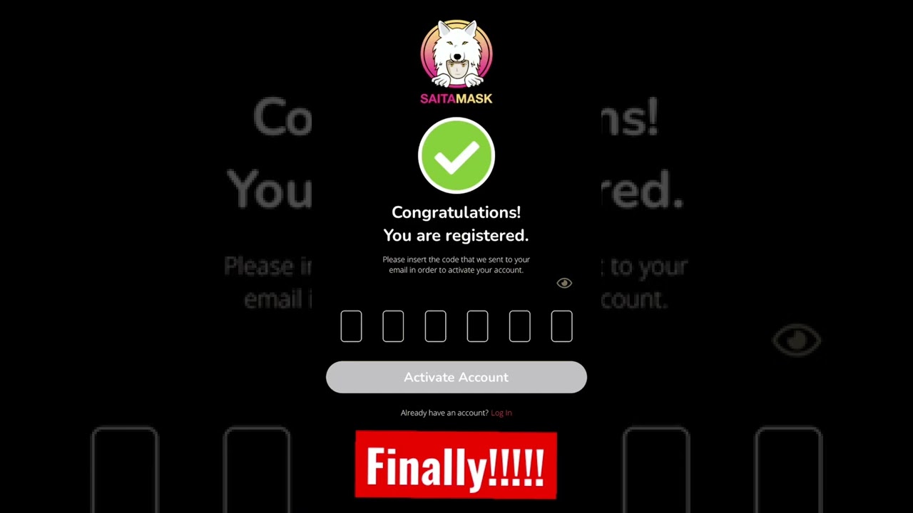 SaitaMASK App | FINALLY WORKS I made my account
