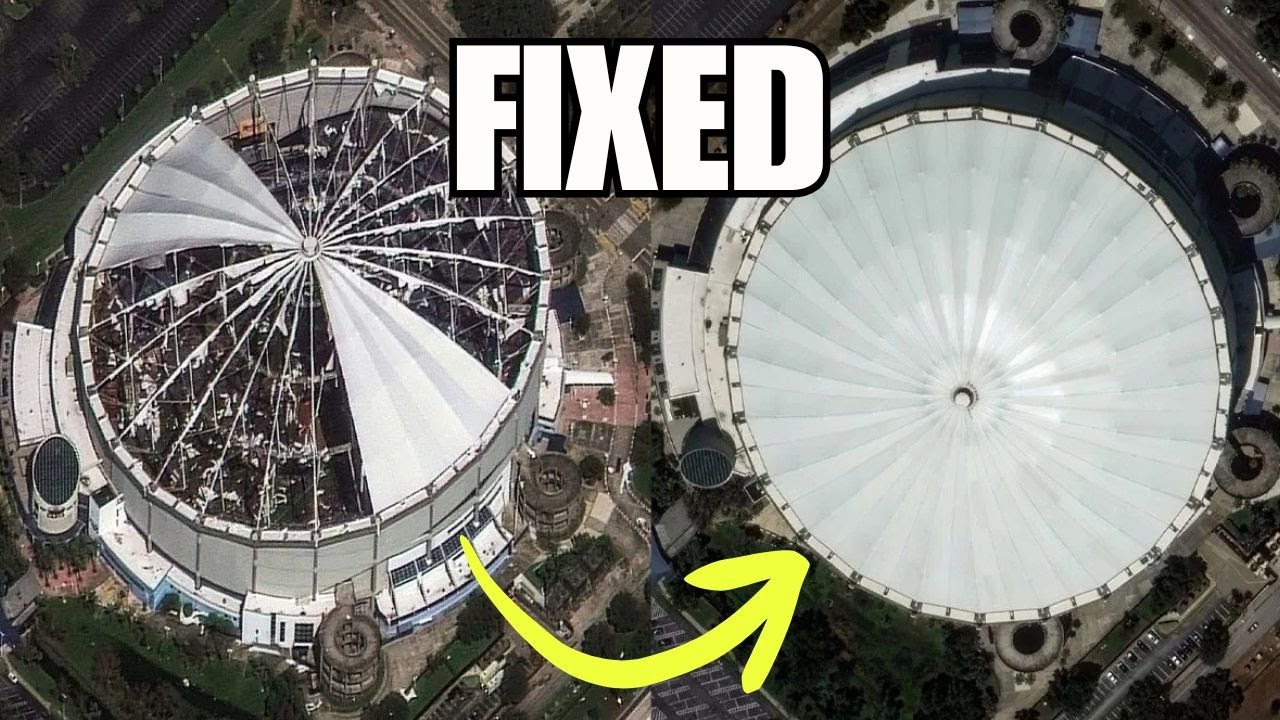 Крыша стадиона Tropicana Field отремонтирована | Внутри реконструкции стоимостью 60 миллионов дол...