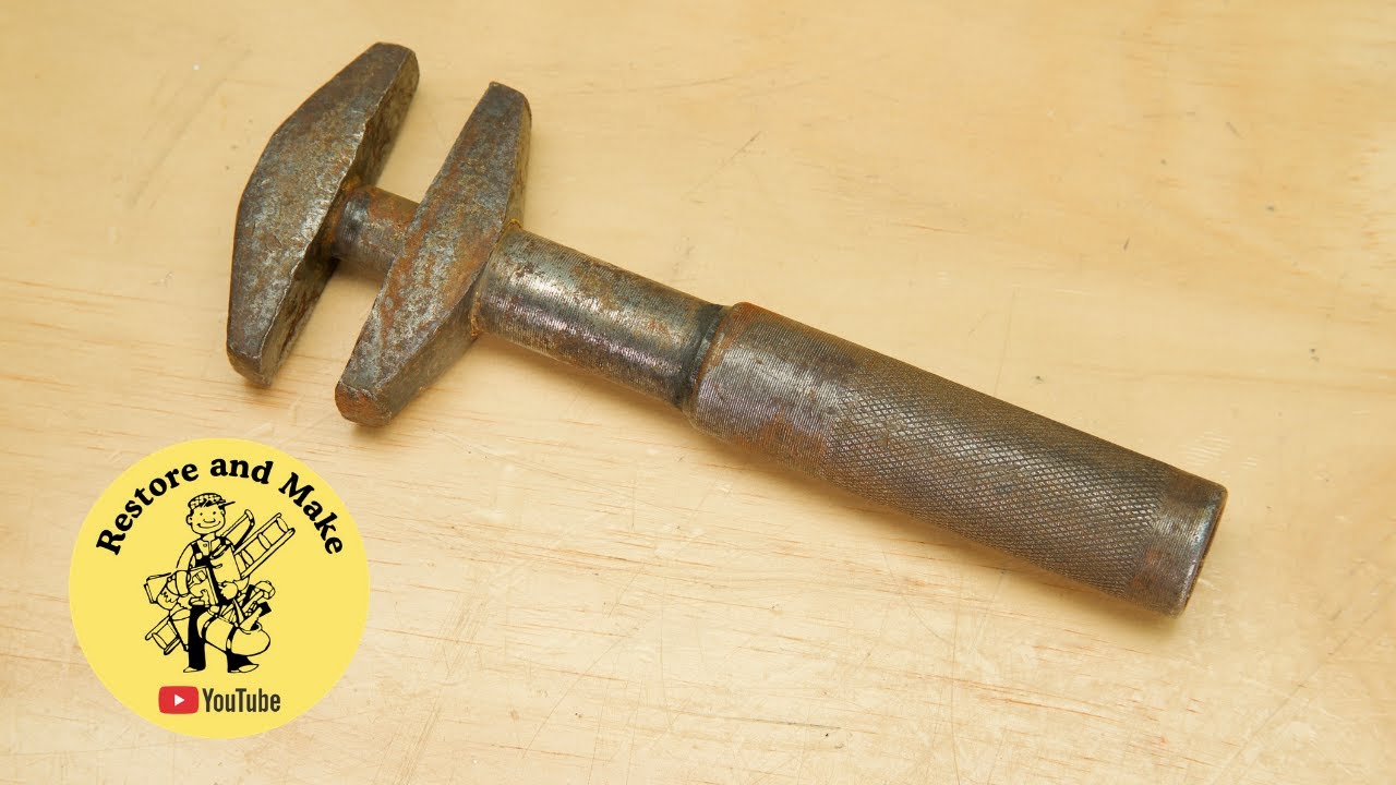 VintageTool Restoration - Rusty Wrench Restoration - Antique Adjustable Spanner Restored