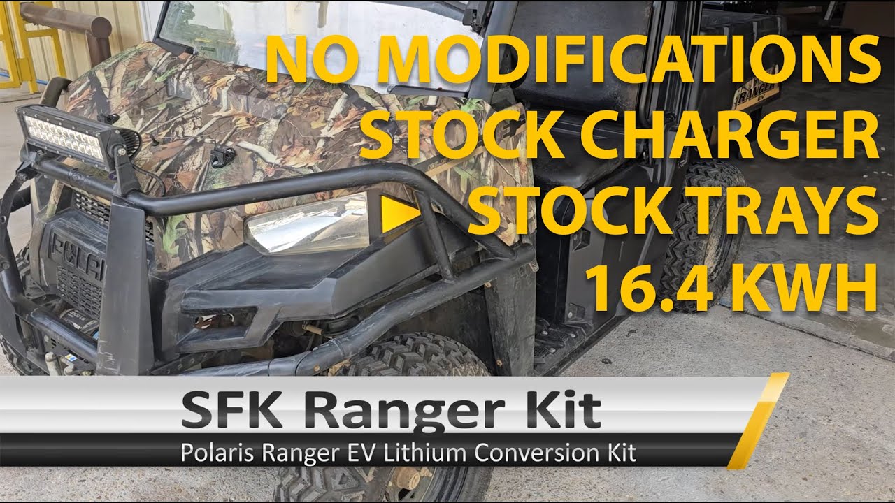 Sun Fun Kits Polaris Ranger EV Lithium Conversion Kit 16.4 kWh 315 AH.