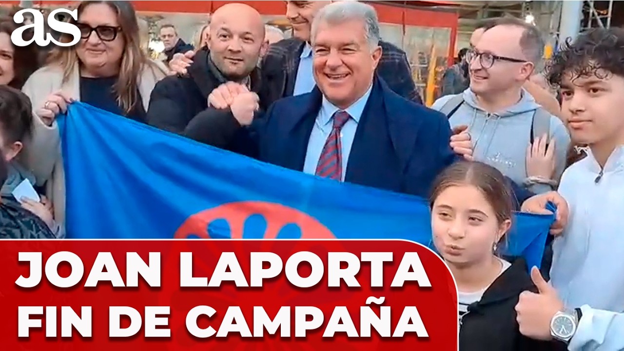 Baño de masas de LAPORTA antes del ACTO de FIN DE CAMPAÑA