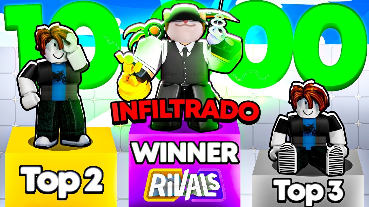 ME INFILTRE EN UN TORNEO DE NOOBS EN RIVALS Y GANE 10.000 ROBUX