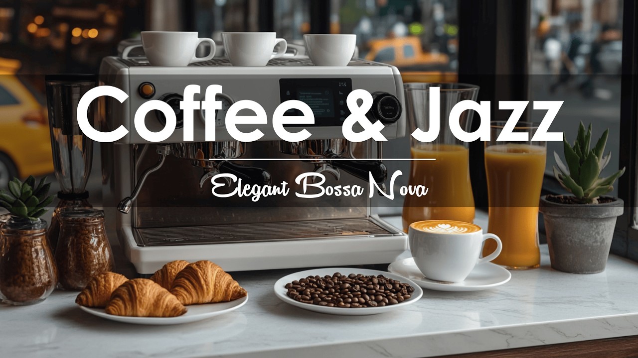 Cozy Coffee Jazz ☕ Elegant Bossa Nova & Smooth Jazz for Study, Work & Relax
