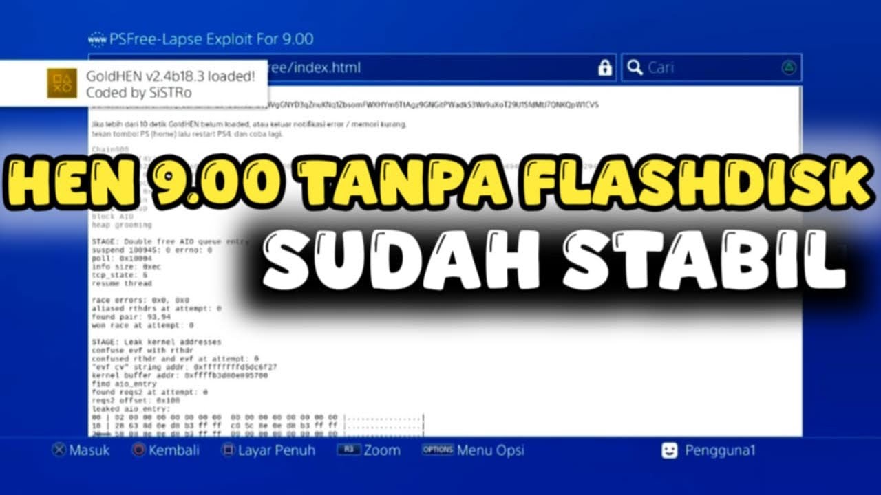 HEN 9.00 TANPA FLASHDISK . Sudah stabil ✅
