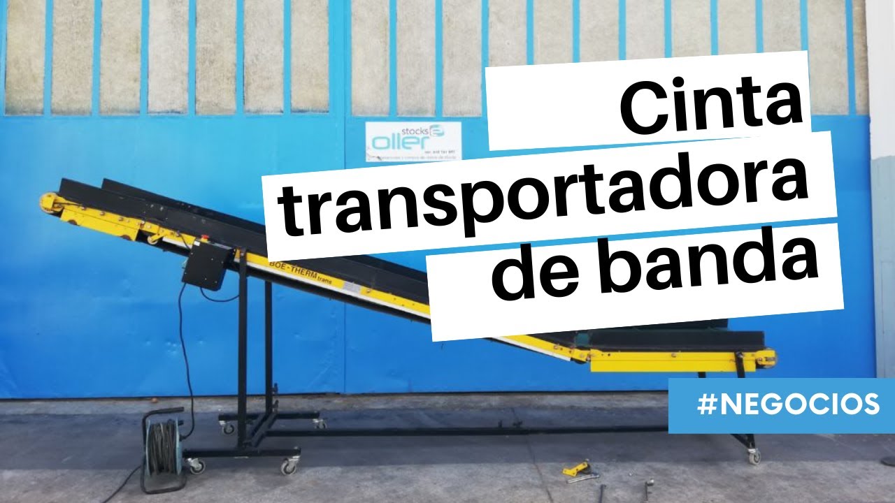 ¿Cómo usar la cinta transportadora de banda industrial?