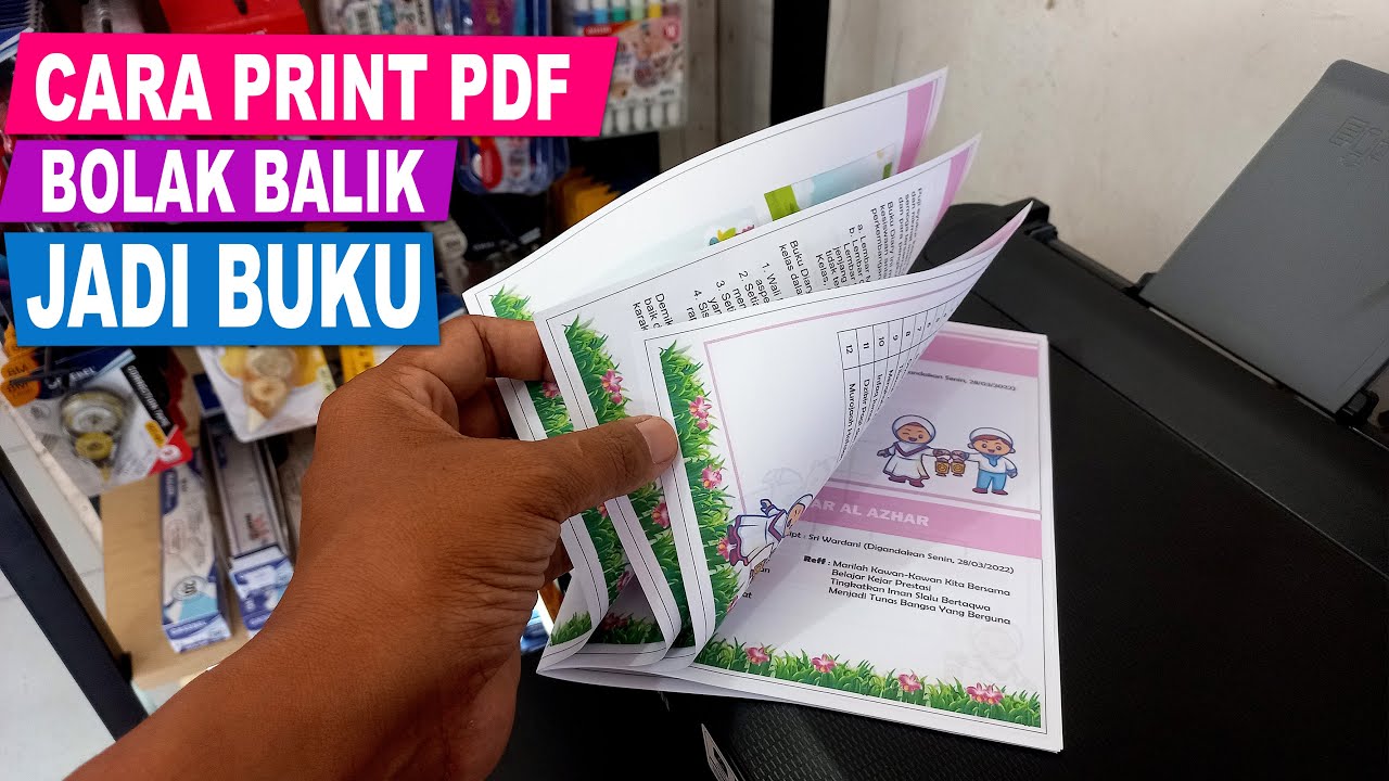 PRINT BUKU BOLAK BALIK FILE PDF ( BOOKLET ) MUDAH
