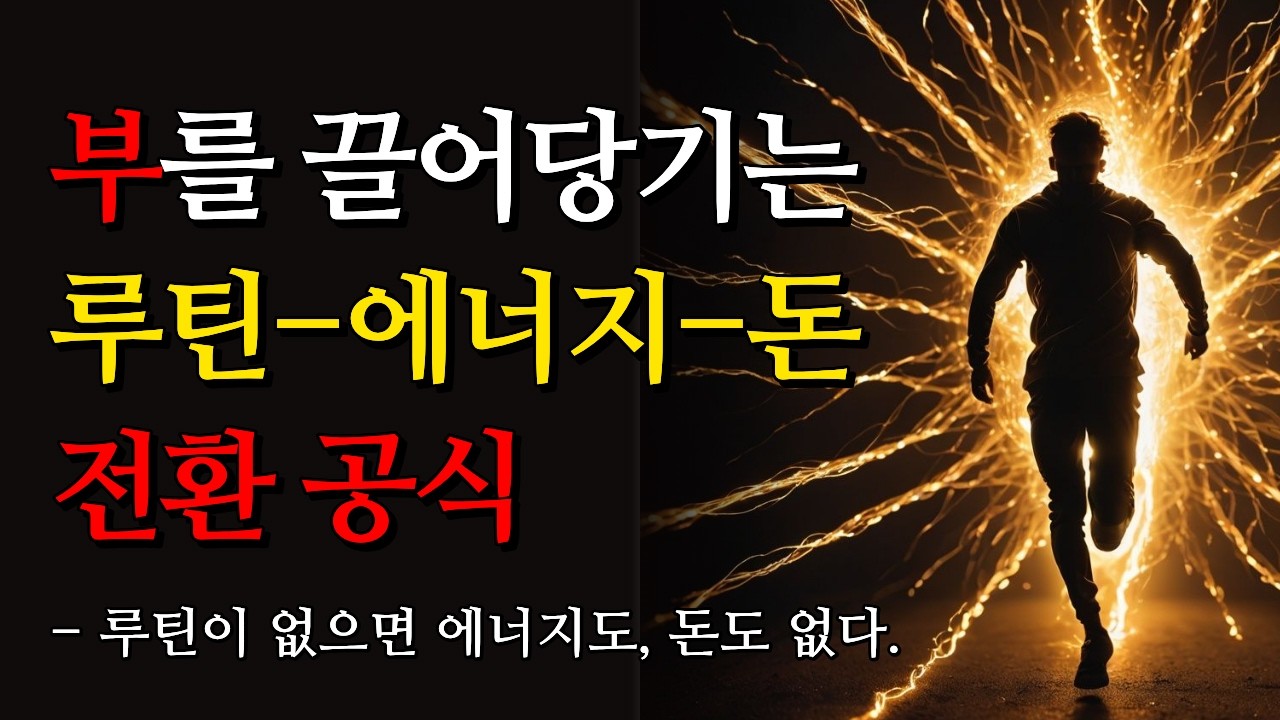 아침 루틴이 나의 삶과 부를 결정한다. | 루틴 → 에너지 → 돈 전환 공식