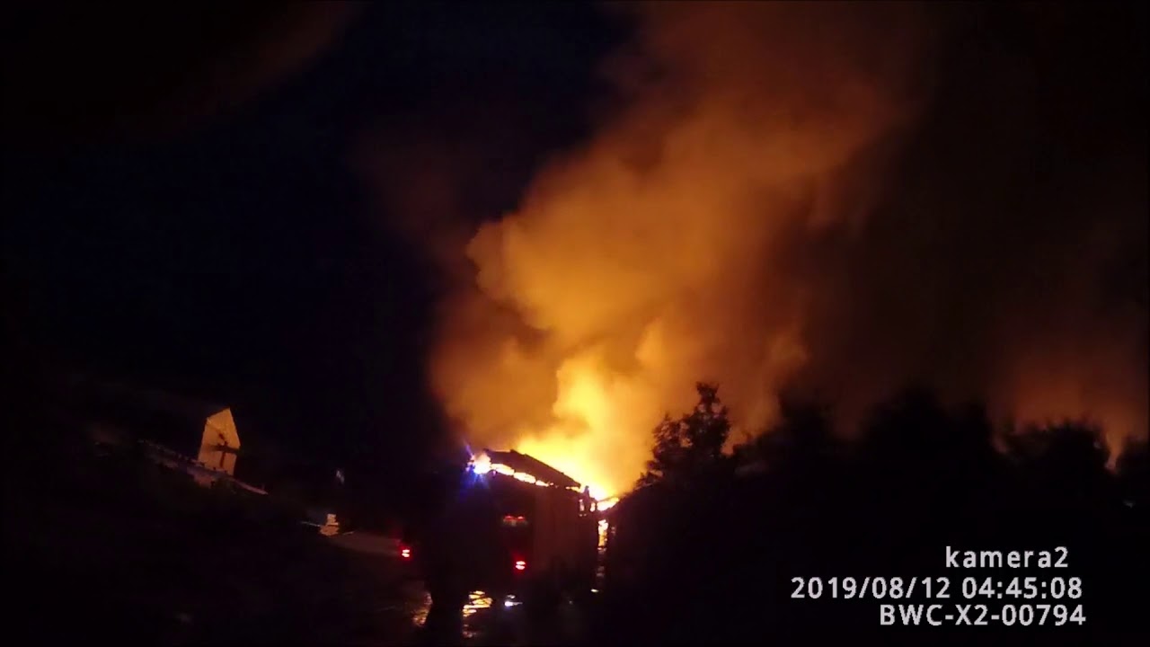 Pożar firmy OPAK – Szczecinek 12.08.2019