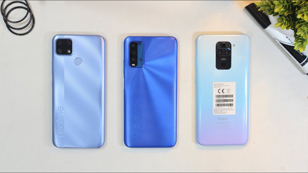 Realme C25s Vs Redmi 9T Vs Redmi Note 9 Speed Test