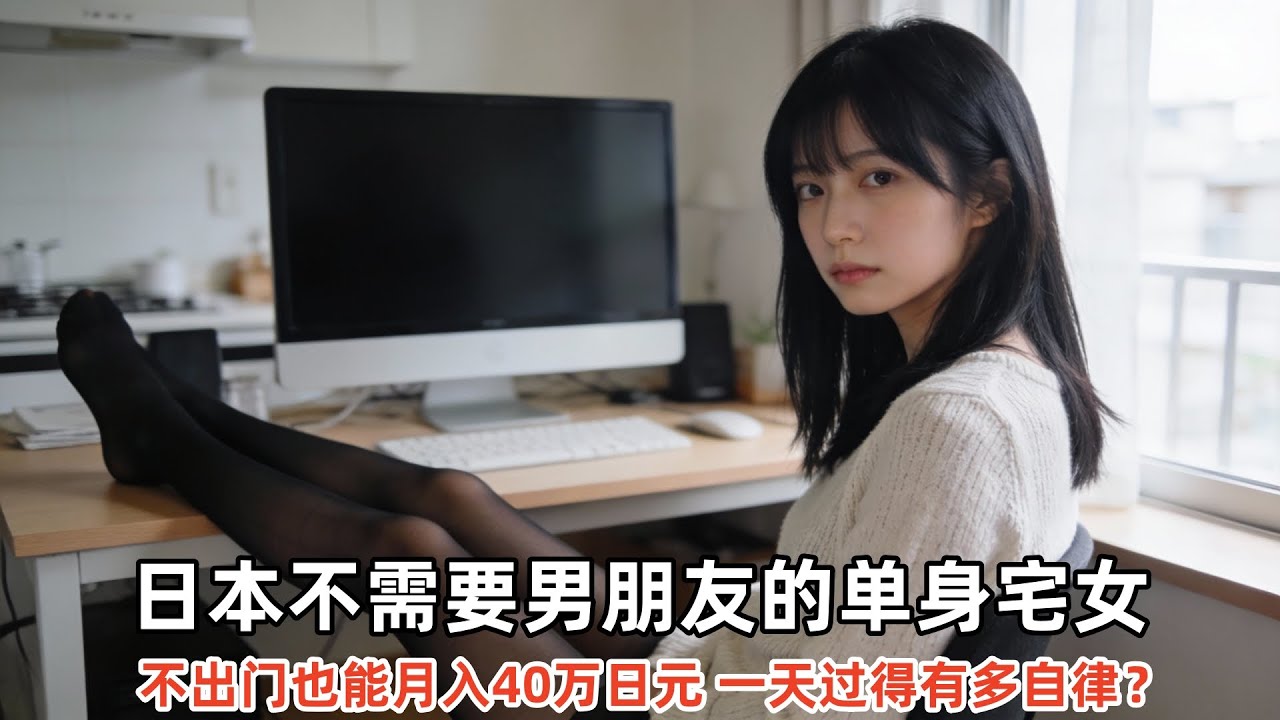 日本不需要男朋友的单身宅女，不出门也能月入40万日元 一天有多自律？