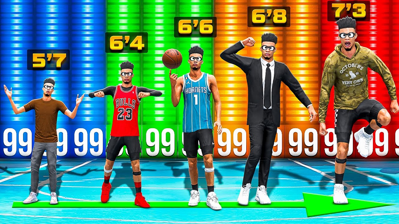 I Created The BEST BUILD But at EVERY HEIGHT (NBA 2K24)