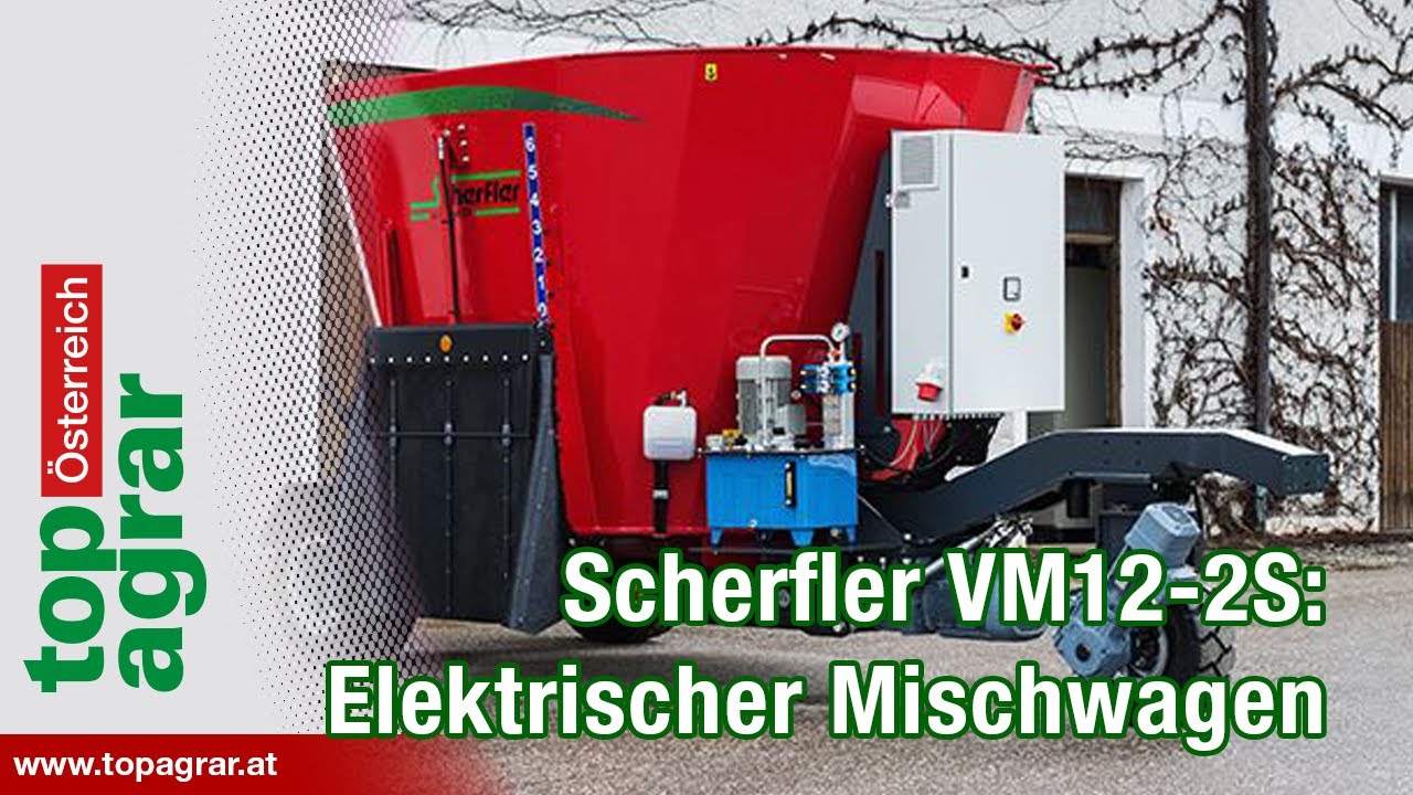 Scherfler VM 12-2S: Ferngesteuerter, elektrischer Futtermischwagen