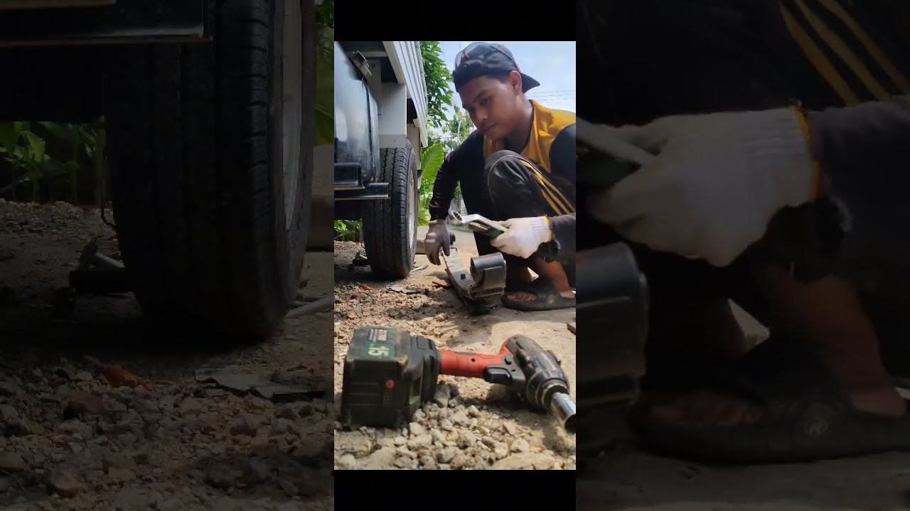 Proses penambahan pir daun isuzu traga