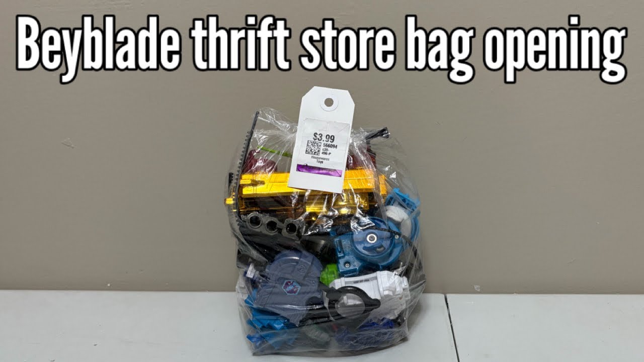 I paid $4 for this Beyblade thrift store bag