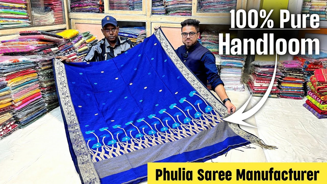 Pure Matka Silk / Pure Muslin Jamdani / Pure Mill Tussar / Pure Murshidabad Silk / Pure Khaadi Saree