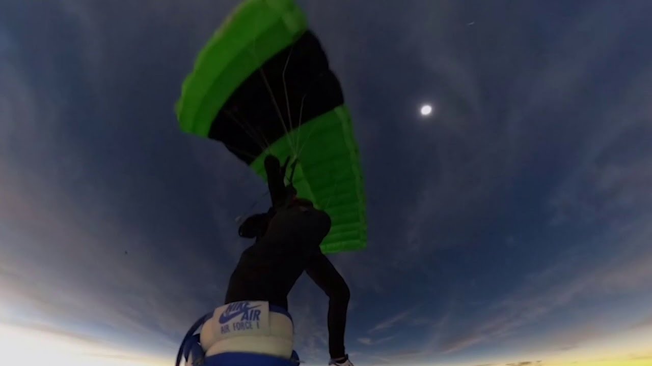 Eclipse skydiver from Florida drops into emergency