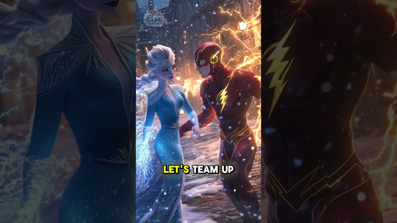 Elsa & The Flash: Arendelle's Fastest Battle ❄️⚡ | Lightning Meets Ice #frozen #theflash #disney