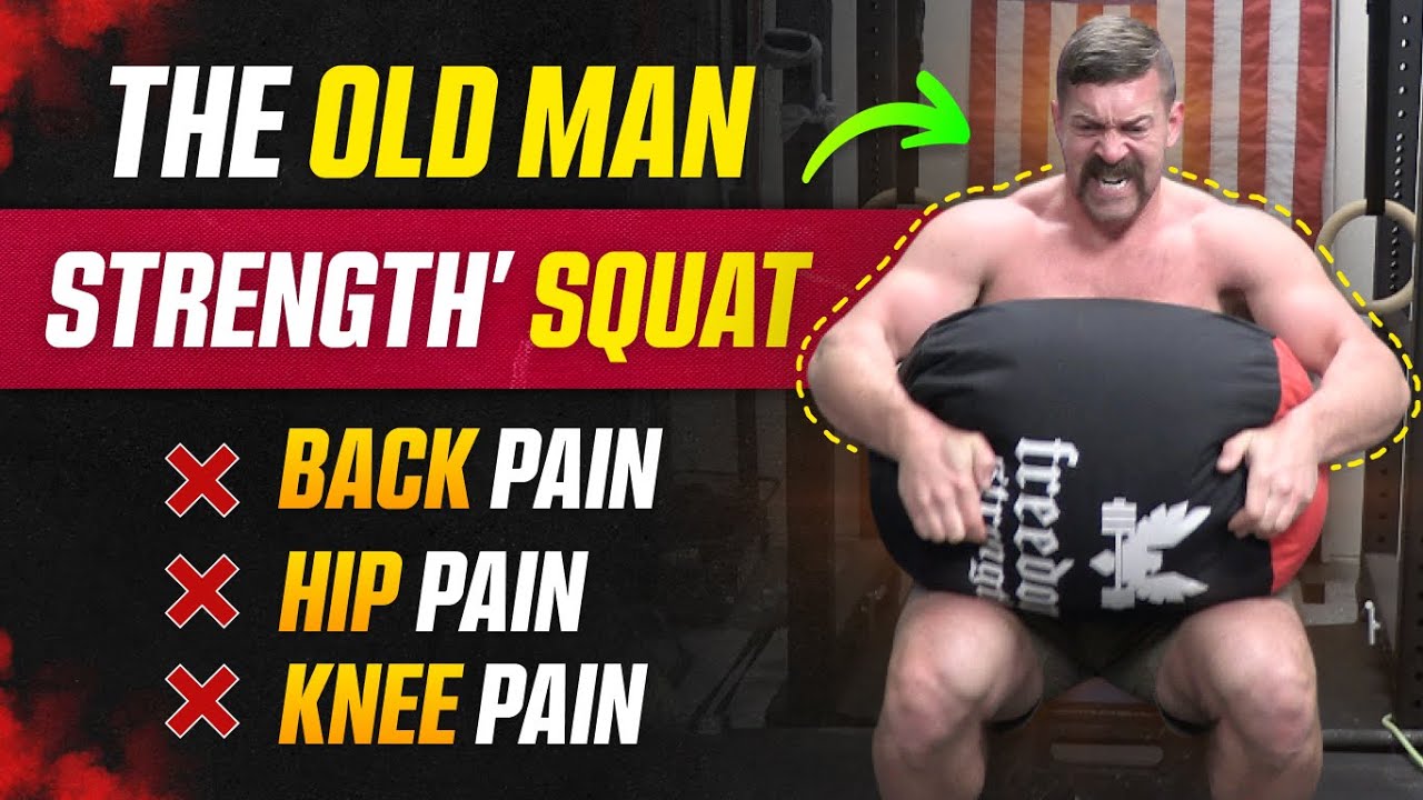 My #1 FAVORITE Squat Variation For Men Over 40 [Build Old Man Strength WITHOUT Knee or Back Pain!]