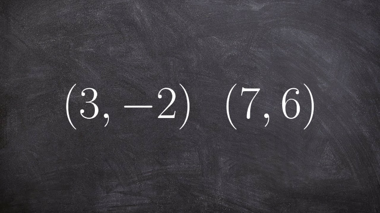 How to find the slope between two points using slope formula