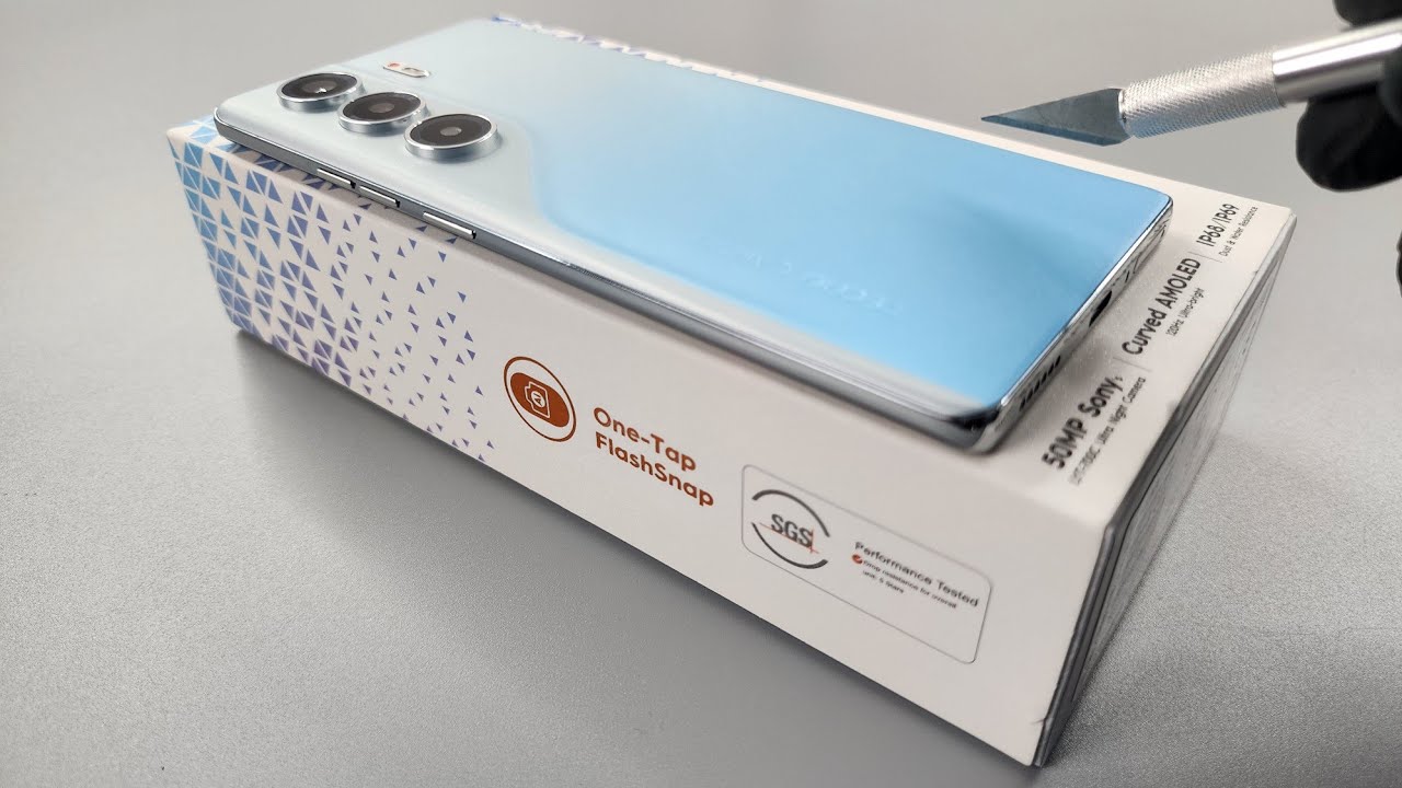 Tecno Camon 40 Pro (Glacier White) 8/256 - Pure ASMR Unboxing  