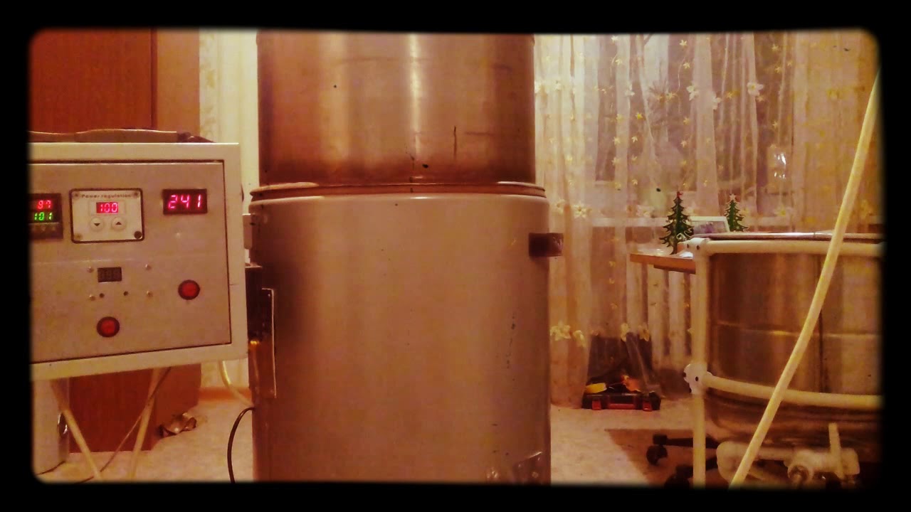 Тест-4 сусловарочного котла из стиральной машины.