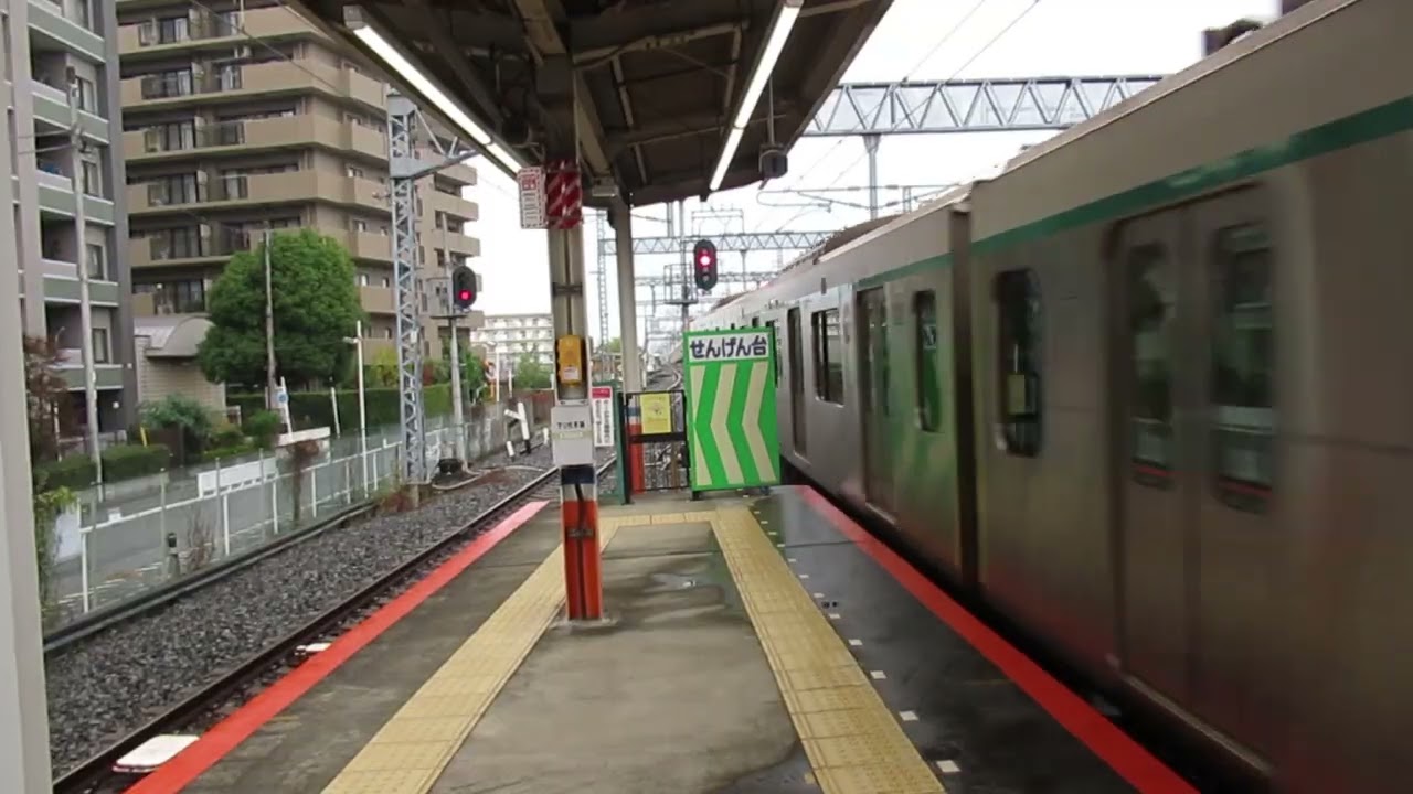 東急田園都市線　2020系　発車　東武スカイツリーライン　せんげん台駅(TS-24)