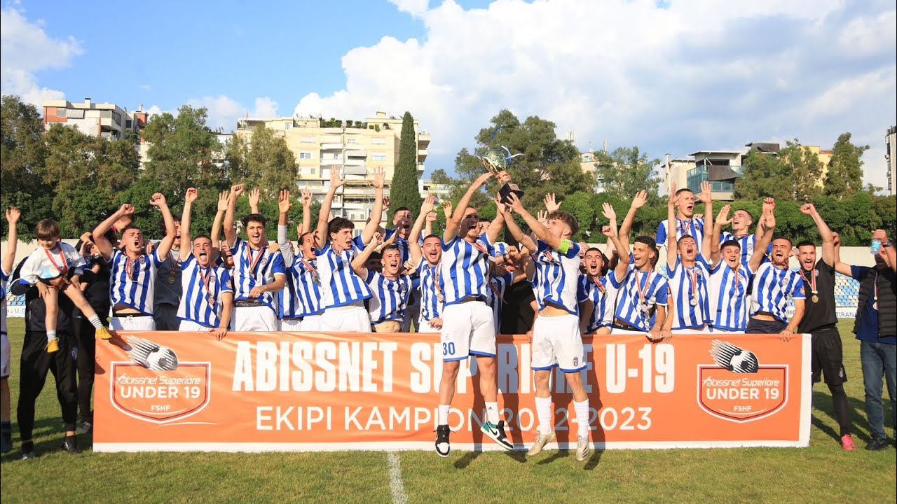Tirana U-19 ekipi fitues i kampionatit Abissnet Superiore U-19 22/23 🏆
