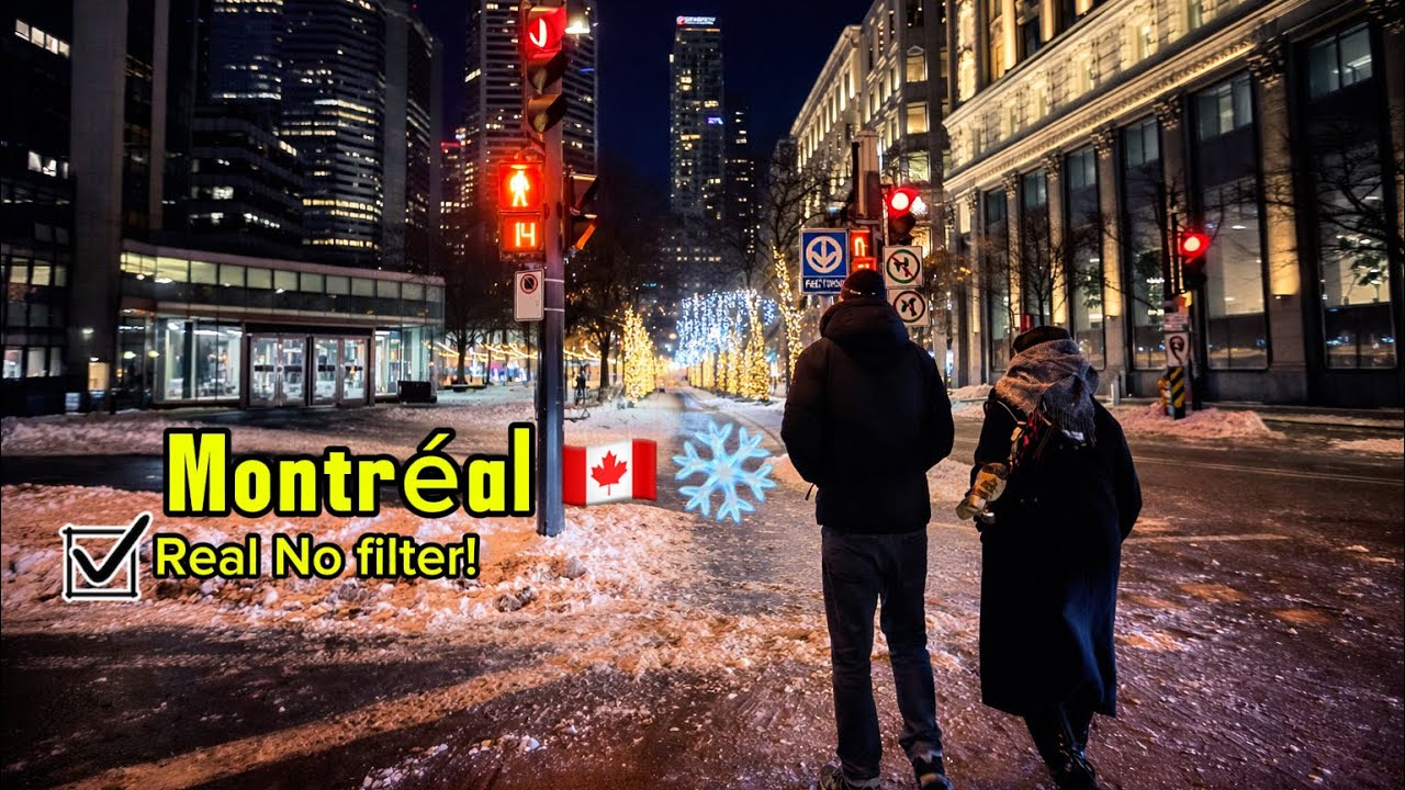 Do you want to walk at night through the frozen streets of Montreal and discover real life? ❄️