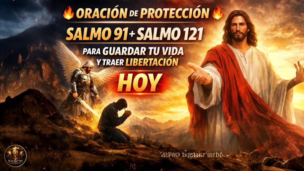 🔥 Oración de Protección — Salmo 91 + Salmo 121 para Guardar Tu Vida y Traer Libertación