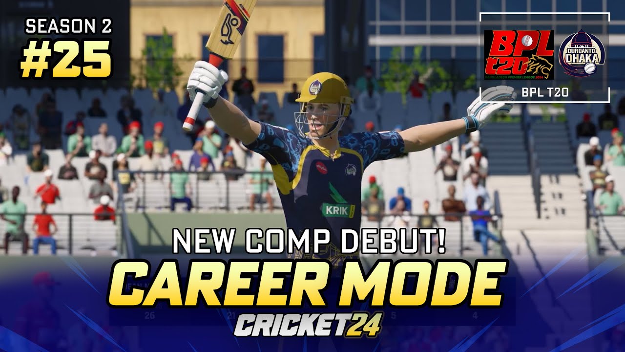 NEW COMP DEBUT - CRICKET 24 CAREER MODE #25