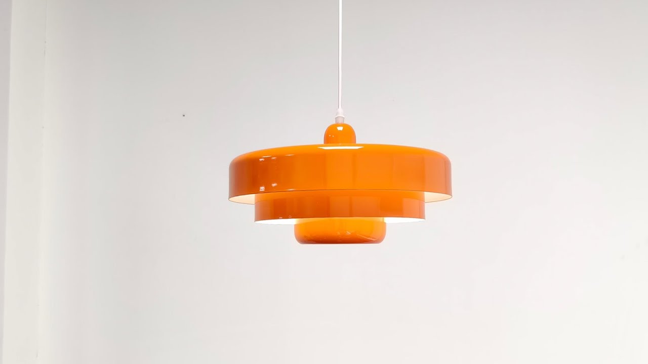 VAXLAMP Danish Unique Colorful 3 Tiered Pendant Light Video