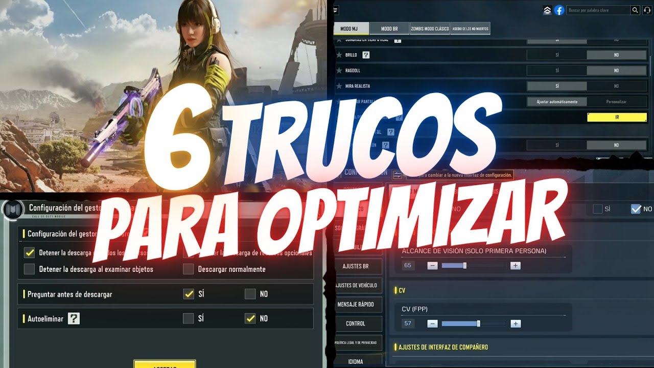 6 TRUCOS para OPTIMIZAR COD Mobile | Rido